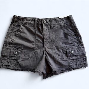 Gray Cargo Pocket Shorts